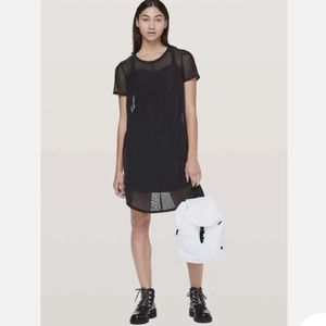 Lululemon Ready to Reach Black Mesh Dress 4